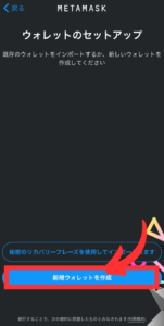スマホでメタマスク登録する手順3