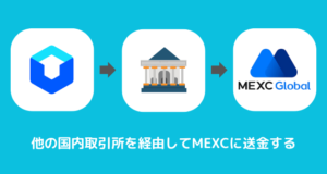 LINE BITMAXからMEXCに送金できない時の対処法②他の国内取引所を経由する