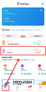 【bitFlyer】仮想通貨ELFを買う手順1